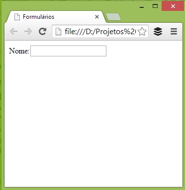 Formulários em HTML
